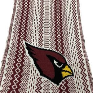 Arizona Cardinals Winter Scarf Knit 58” Maroon White